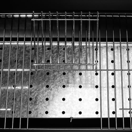 Zahradní uhlový gril 2 rošty popelník BAREL