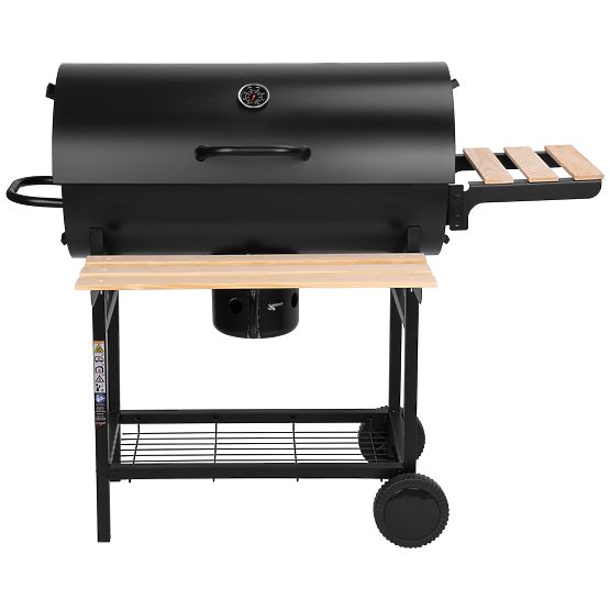 Zahradní uhlový gril 2 rošty popelník BAREL WOOD