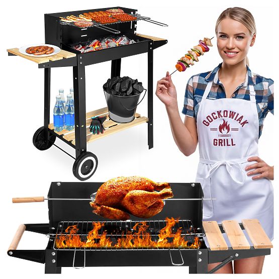 Zahradní uhlový gril PARIL na kolečkách