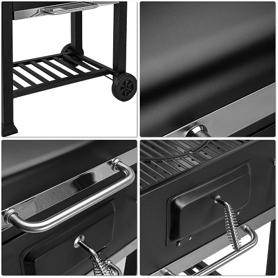 Zahradní uhlový gril VULCAN s litinovým roštem