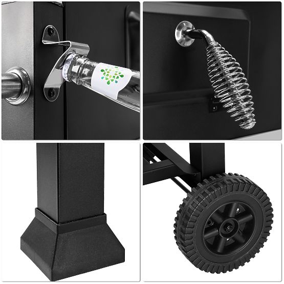 Zahradní uhlový gril VULCAN s litinovým roštem