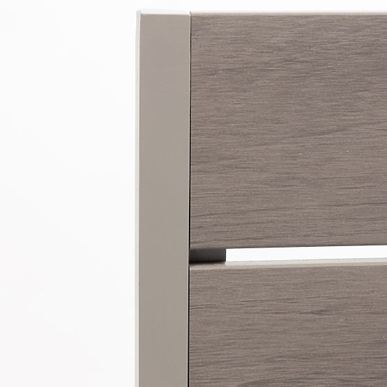 Zahradní židle Drillo hliníková, béžovošedá, polywood