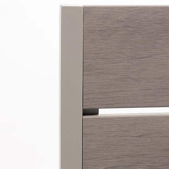 Zahradní židle Drillo hliníková, béžovošedá, polywood