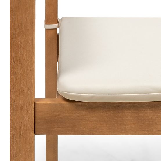 Zahradní židle Familis ll eukalyptové dřevo FSC, teakový vzhled, béžová