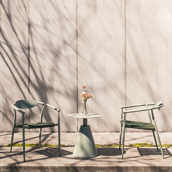 Zahradní židle Piretto, technoratan, hliník, šalvějová