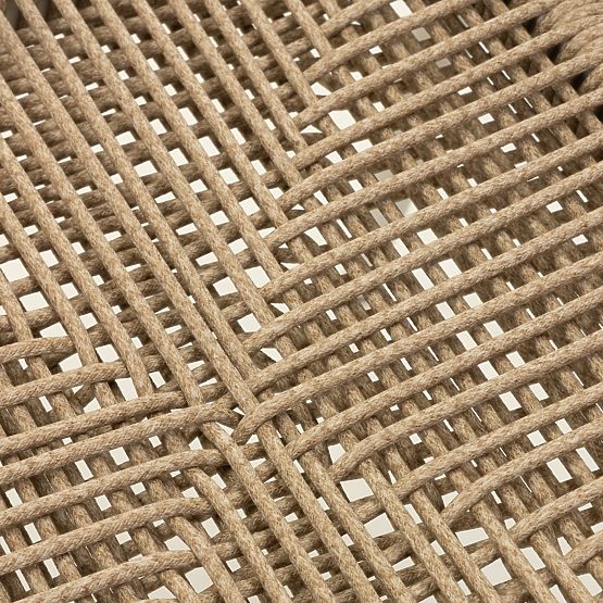 Zahradní židle Piretto, technoratan, hliník, světle béžová/světle hnědá