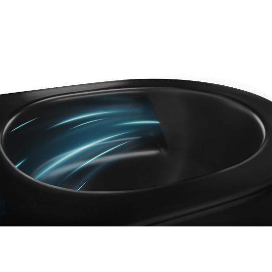 Závěsná WC mísa Rea Carlo Mini Tornado NF ČERNÁ MATNÁ