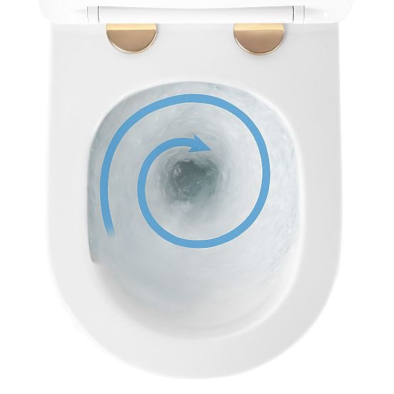 Závěsná WC mísa Rea Carlo Mini Tornado NFQ GOLD EDGE