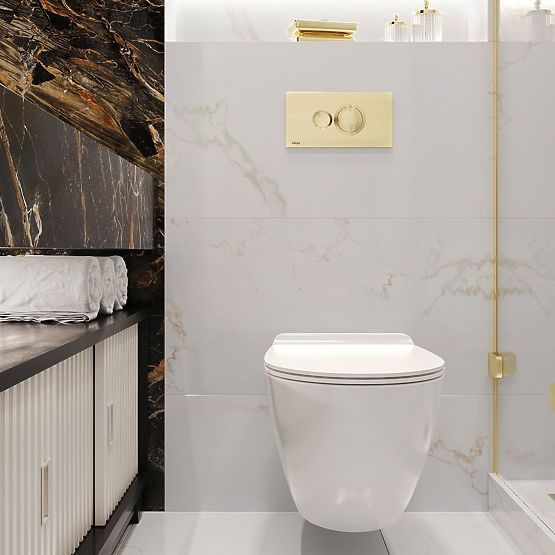 Závěsná WC mísa Rea Carter N2 Rimless