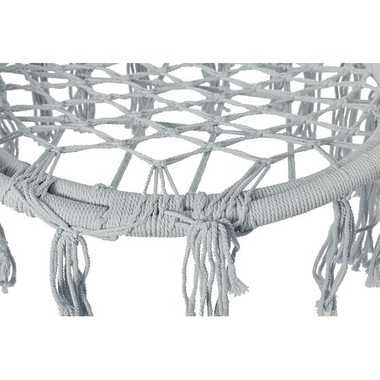 Závěsné křeslo Bocianí hnízdo LAGOS šedé s polštáři