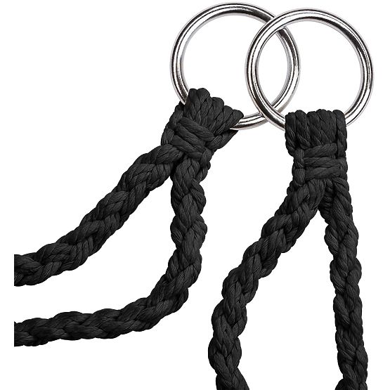 Závěsné křeslo boho s polštářem black 490129A