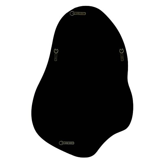 Závěsné zrcadlo Maluma, červené, lesklé