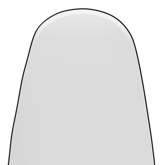 Závěsné zrcadlo v černém rámu Frivatti, 55x150 cm, nepravidelný tvar