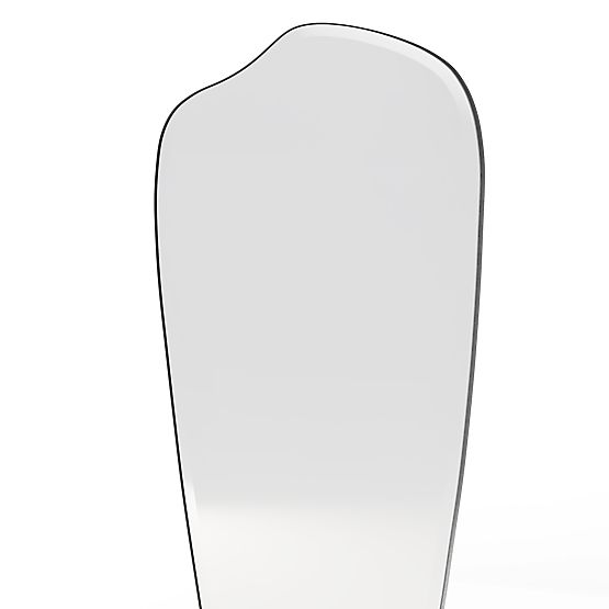 Závěsné zrcadlo v černém rámu Frivatti, 60x140 cm, nepravidelný tvar