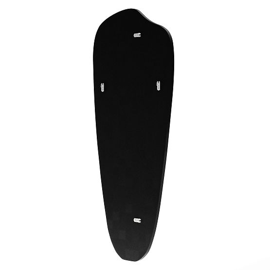 Závěsné zrcadlo v černém rámu Frivatti, 60x140 cm, nepravidelný tvar