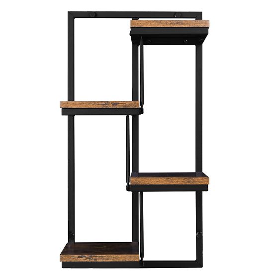 Závěsný květináč černý Hagart Rustic starý dub