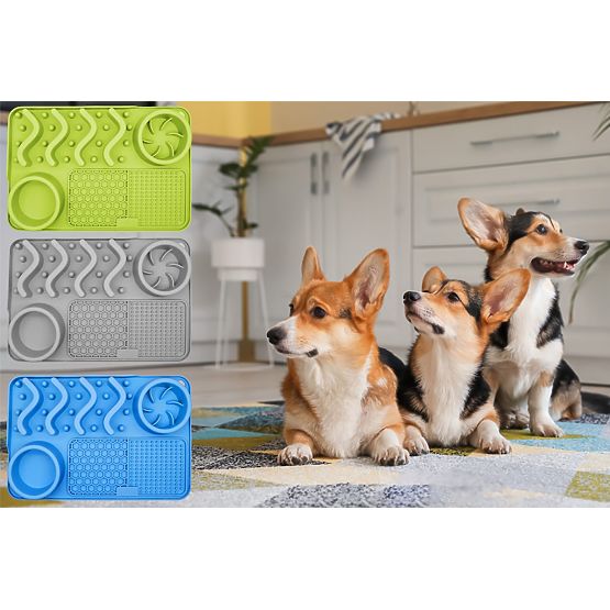 ZELENÁ LÍZACÍ PODLOŽKA ZPOMALUJÍCÍ JÍDLO