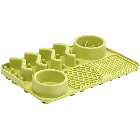 ZELENÁ LÍZACÍ PODLOŽKA ZPOMALUJÍCÍ JÍDLO