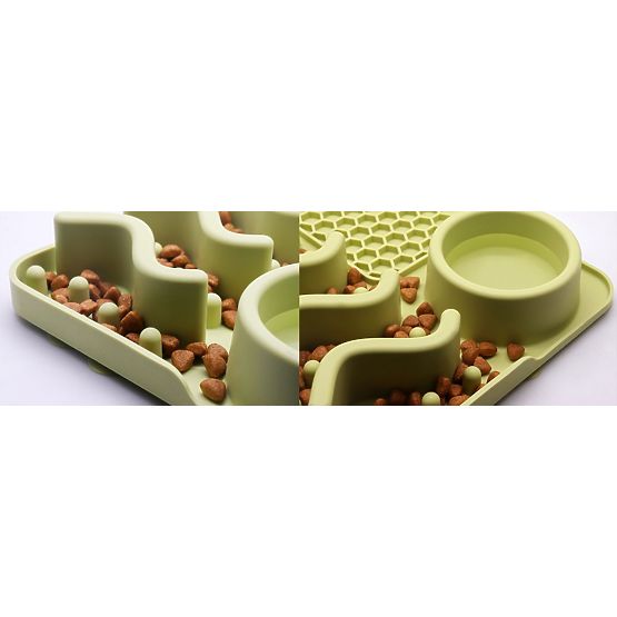 ZELENÁ LÍZACÍ PODLOŽKA ZPOMALUJÍCÍ JÍDLO