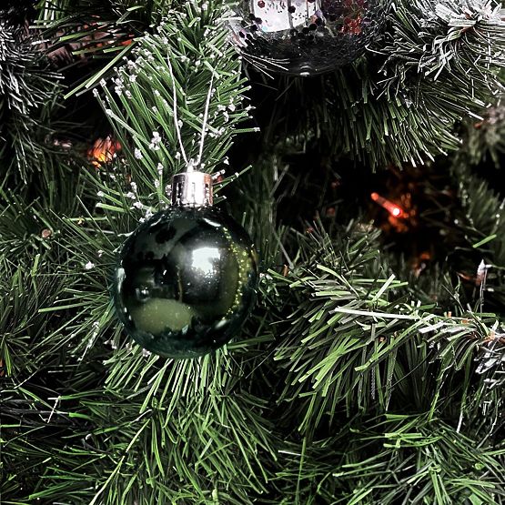 ZELENÉ VÁNOČNÍ KOULE 34 KS SYSD1688-027