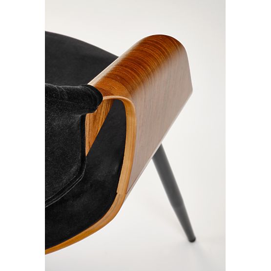 Židle K586, ořechová / černá 