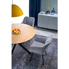 ACORD rozkládací stůl, přírodní / černý (2p=1ks), Halmar