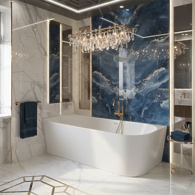 Akrylátová Rohová Vana BELLANTO SLIM 170 Levá