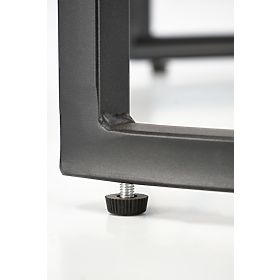 ALEXANDRA sada 2 stolků, černý mramor / černá, Halmar