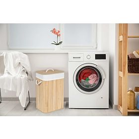 Bambusový koš na prádlo 1 komorový přírodní