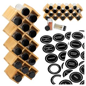 Bambusový stojan na koření KOCHEN 18 sklenic