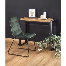 BOLIVAR KN1 konzola dub zlatý / černý (1p=1ks), Halmar