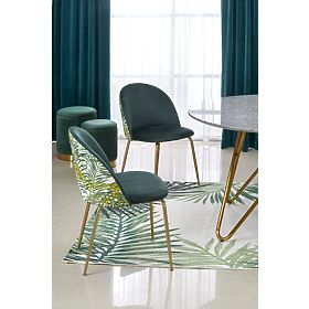 BONELLO stůl, deska - šedý mramor, nohy - zlaté (2p=1ks)