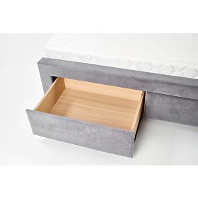 Čalouněná postel SABRINA 160 x 200 cm - Tmavě šedá