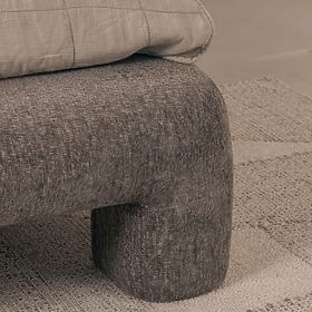 Čalouněná postel Rolly 160x200 cm, s roštem, zaoblená, hnědá, lectus