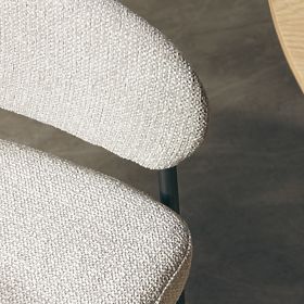 Čalouněná židle Umbra béžová/šedá