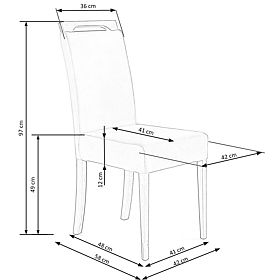 CLARION židle dub medový / potah: RIVIERA 91 (1p=2ks)