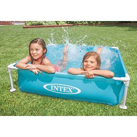 Čtvercový rámový bazén pro děti 122x122x30 cm INTEX 57173, INTEX
