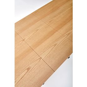 DERRICK rozkládací stůl přírodní dub / černý (2p=1ks)