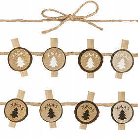 DŘEVĚNÉ KOLÍČKY 8 KS STROMEČKY KL-21X11