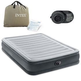 Dvojlůžková nafukovací matrace s automatickou pumpou - 191x137 cm INTEX 67768, INTEX