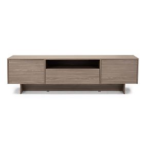 Dvoudveřová TV skříňka s šuplíkem Kanso, perlový dub