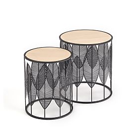 FOLLA sada 2 lavic černá / přírodní (1p=1ks)