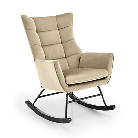 Houpací křeslo BAZALTO - béžové, Halmar