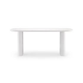 Jídelní stůl Mesilla bílý, lamely