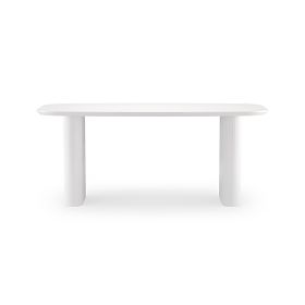 Jídelní stůl Mesilla bílý, lamely