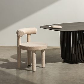 Jídelní židle Pedro 2.0, béžová, boucle