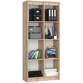 KANCELÁŘSKÝ REGÁL R 80 cm CLP 8 POLIC DUB SONOMA