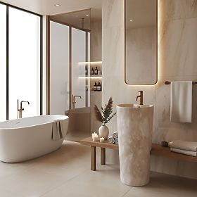 Keramické Volně Stojící Umyvadlo Blanka Savana Matt