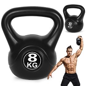 Kettlebell činka 8 kg pro cvičení koule závaží fitness ModernHome
