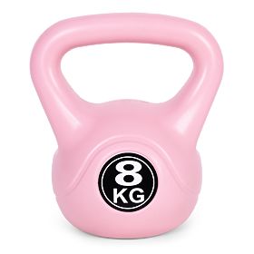 Kettlebell činka 8 kg pro cvičení růžová ModernHome